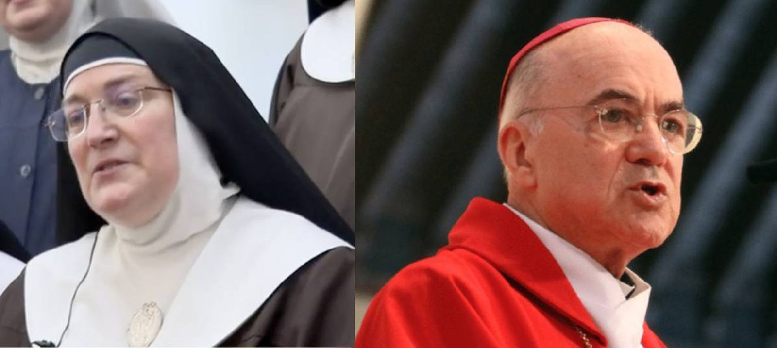 La ex abadesa de Belorad, y el ex nuncio Viganò