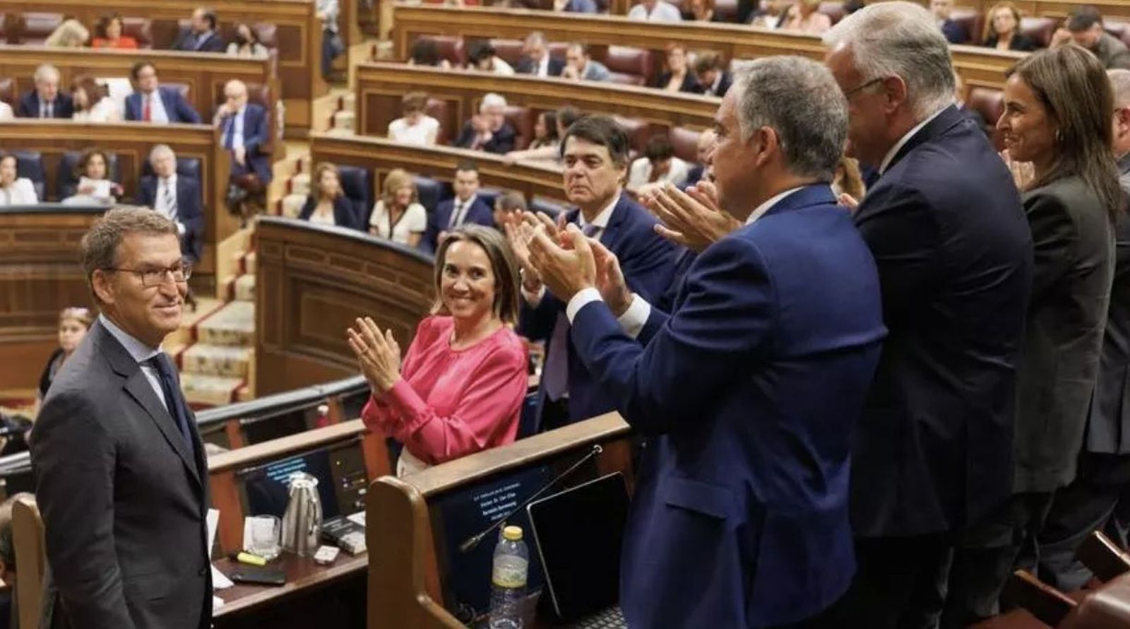 Feijóo, durante el debate de investidura