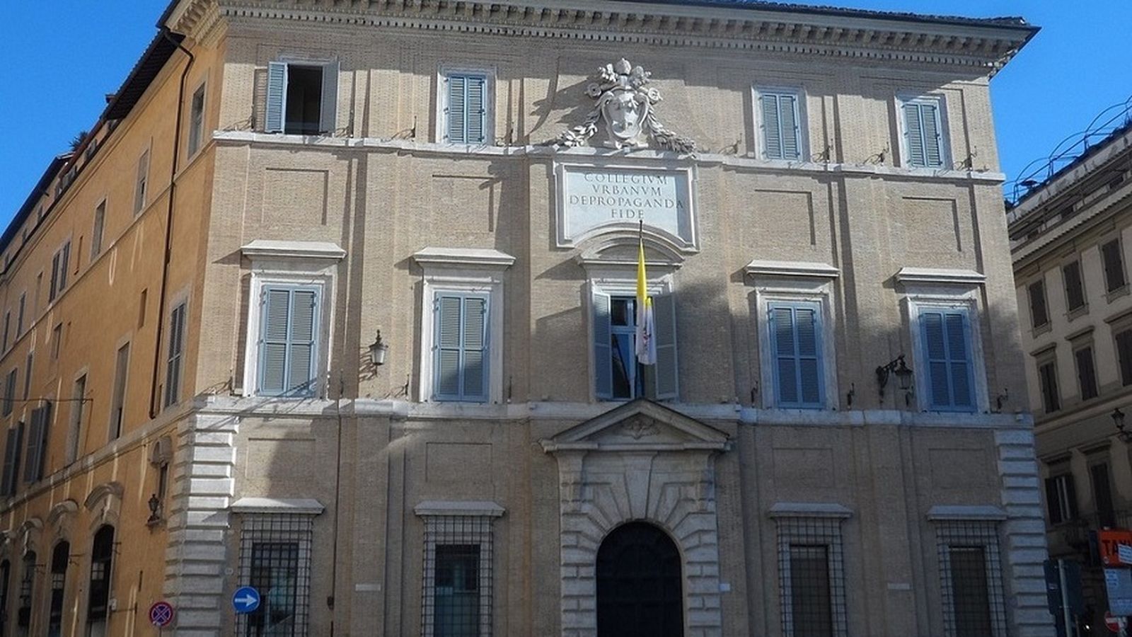 Edificio del Dicasterio para la Evangelización de los Pueblos. Vaticano (Roma)