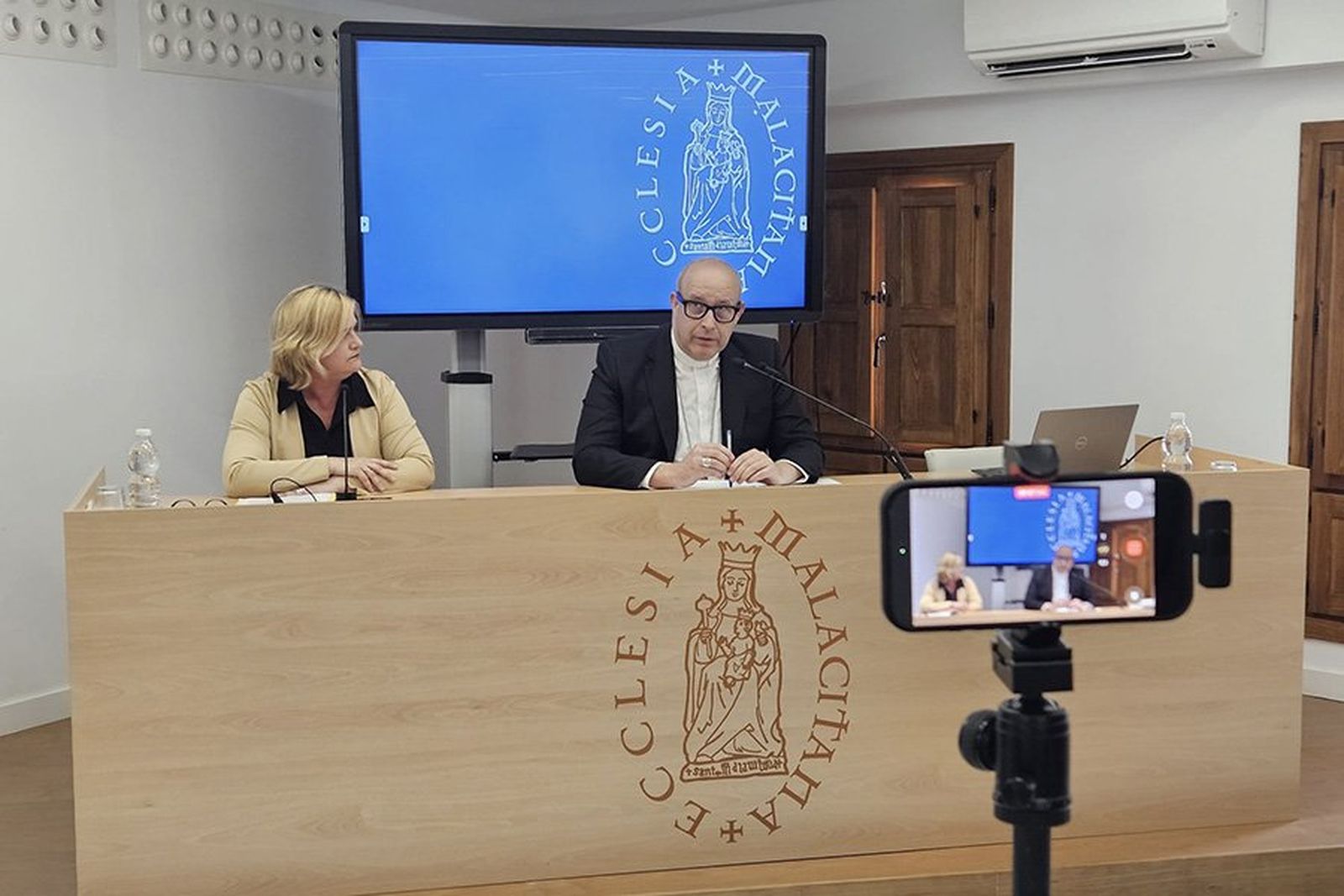 Satué, durante su comparencencia ante los medios
