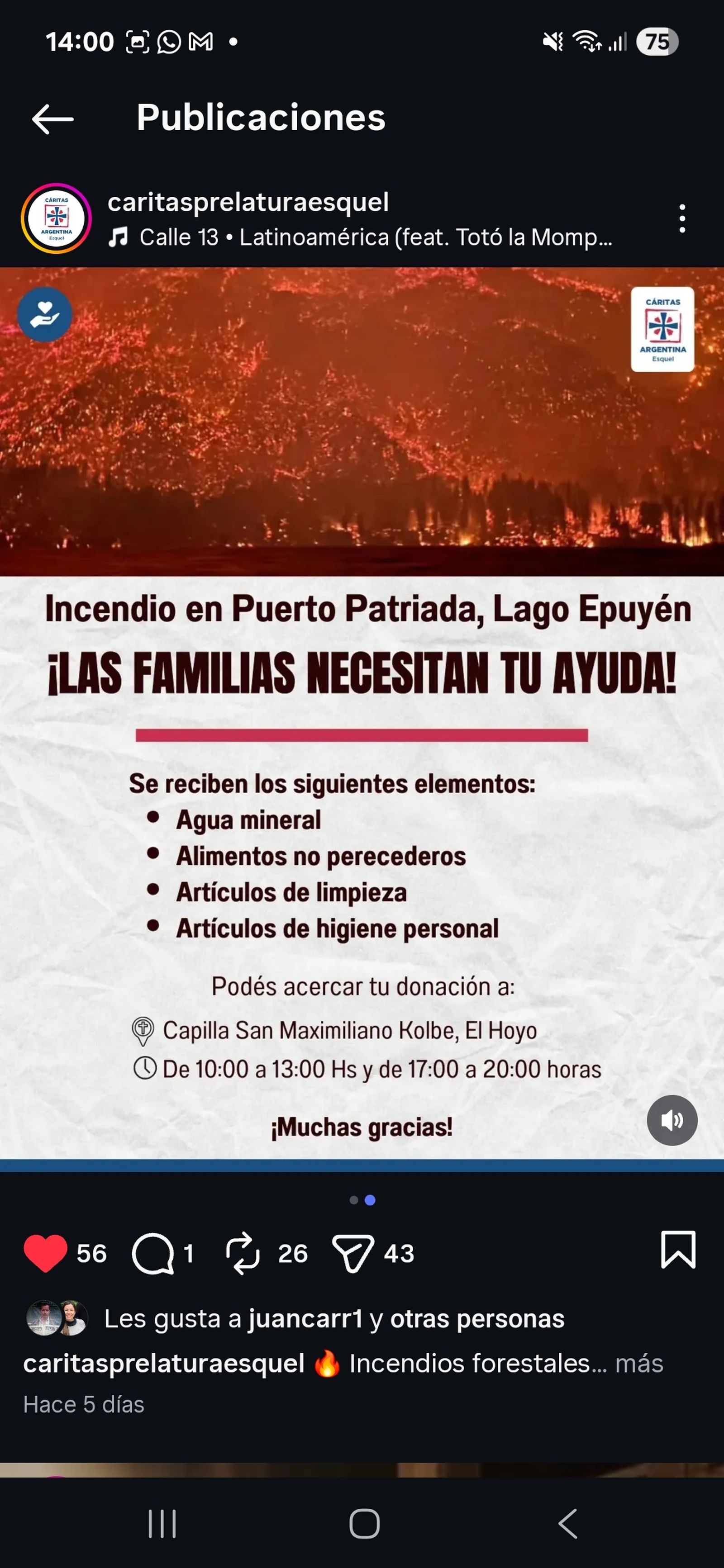 La Iglesia se moviliza para obtener ayuda