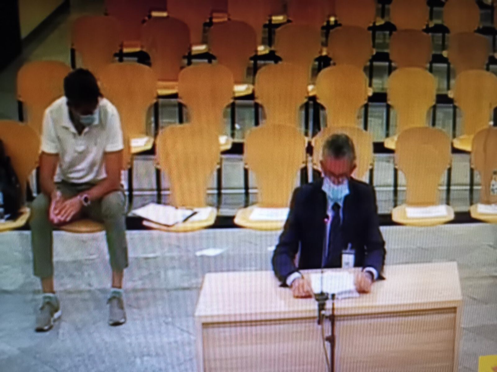 Pedro García, confesando.