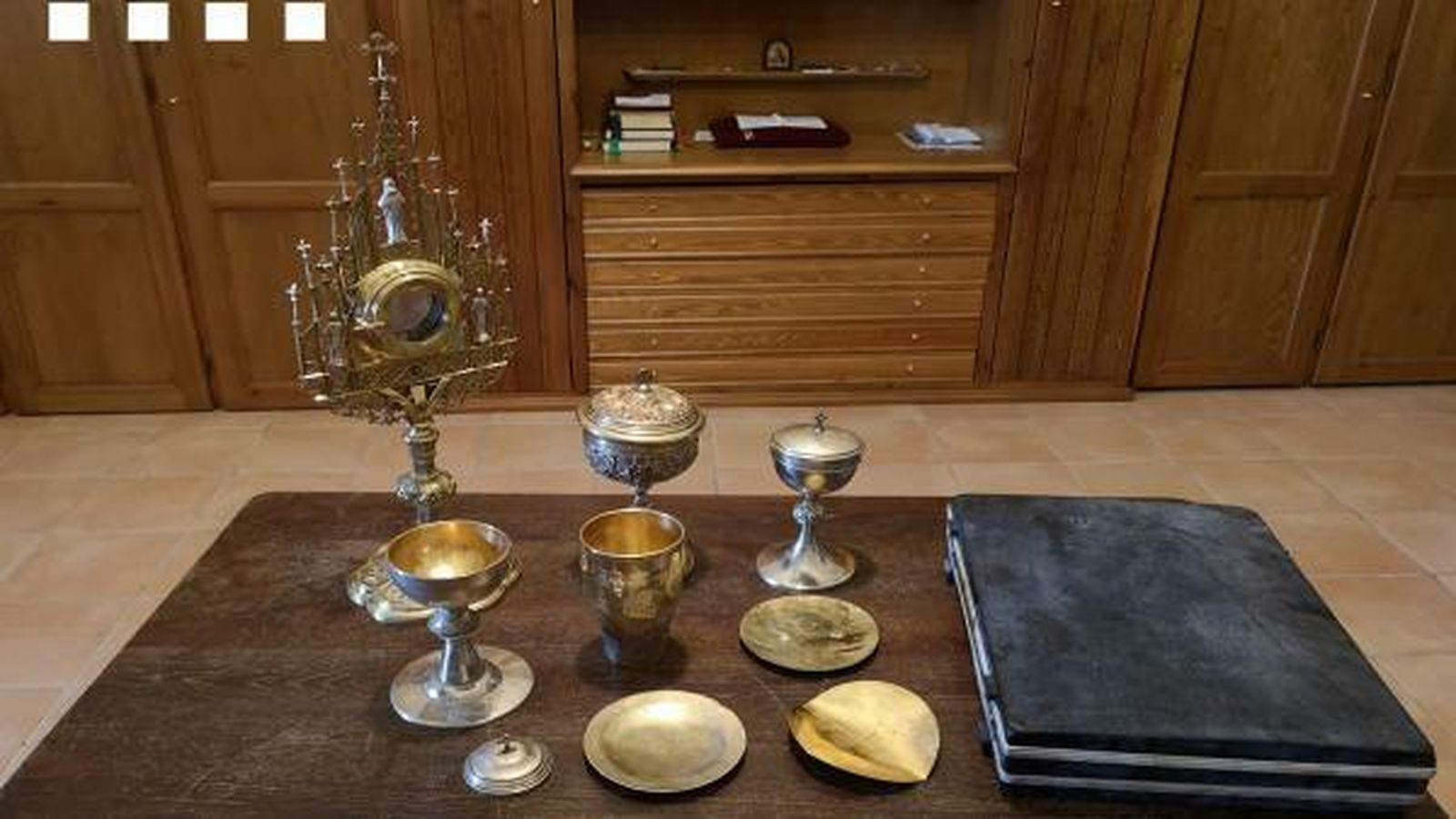 Objetos religiosos sustraídos de las iglesias de Sant Martí de Calonge y Sant Antoni de Calonge