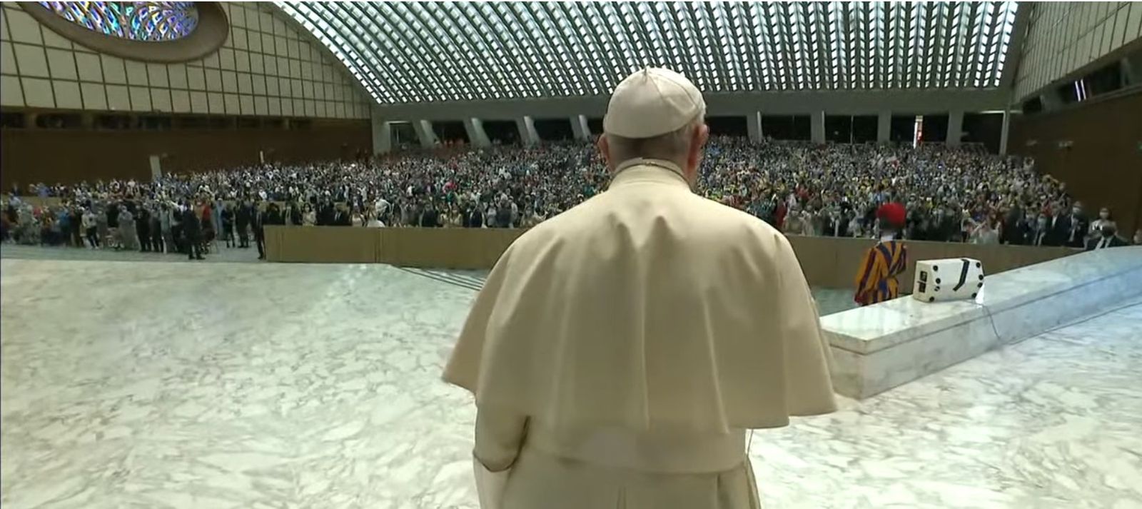 Papa, en la audiencia