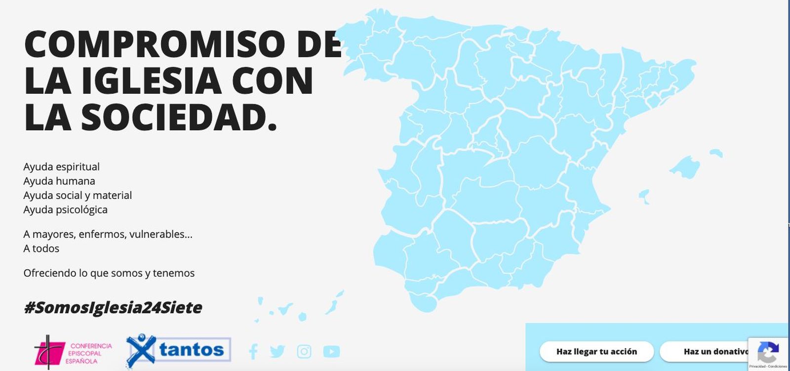 'Iglesiasolidaria.es': la lucha de la Iglesia española contra el coronavirus, al minuto