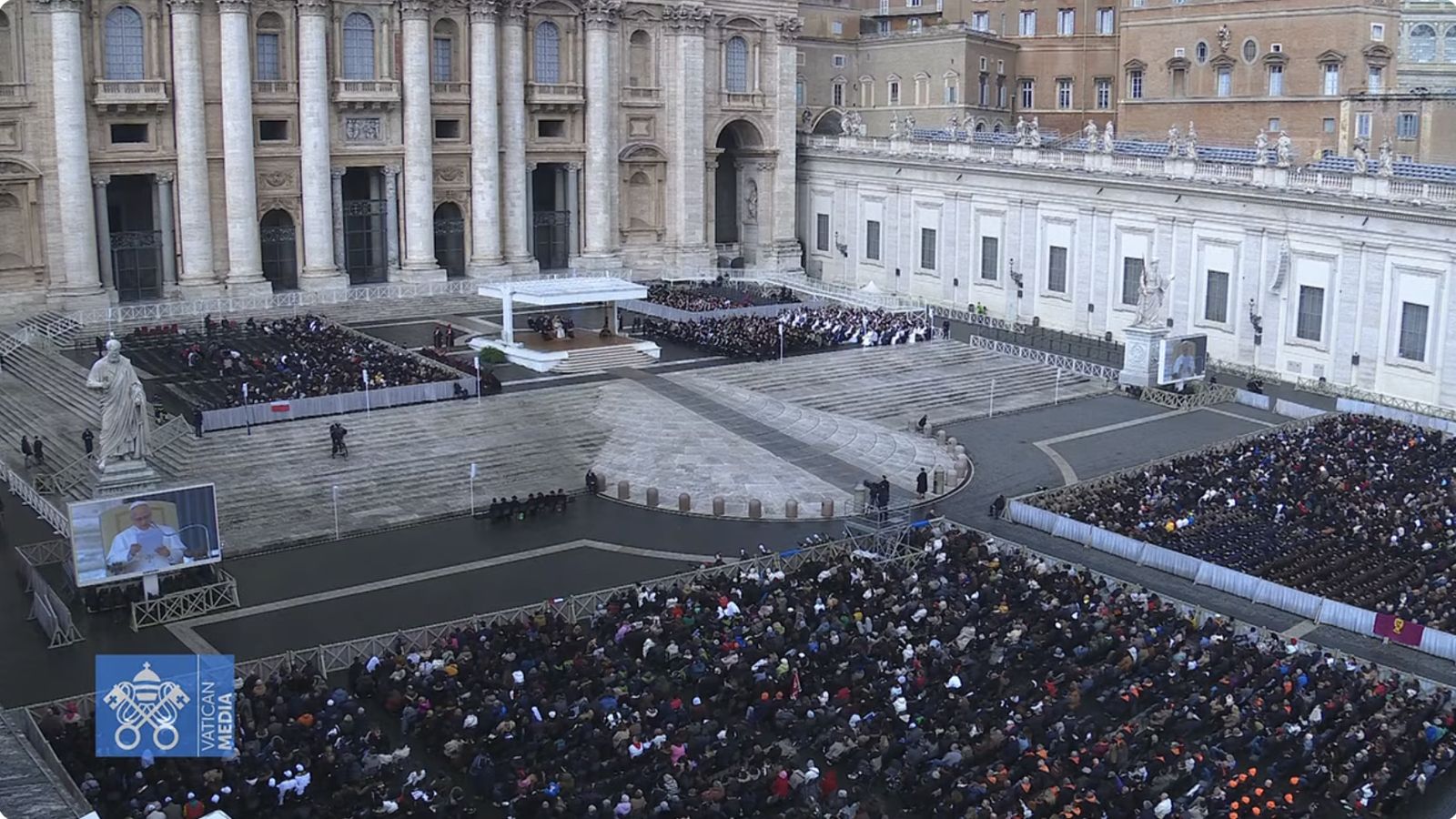 Audiencia de los miércoles en la plaza de San Pedro