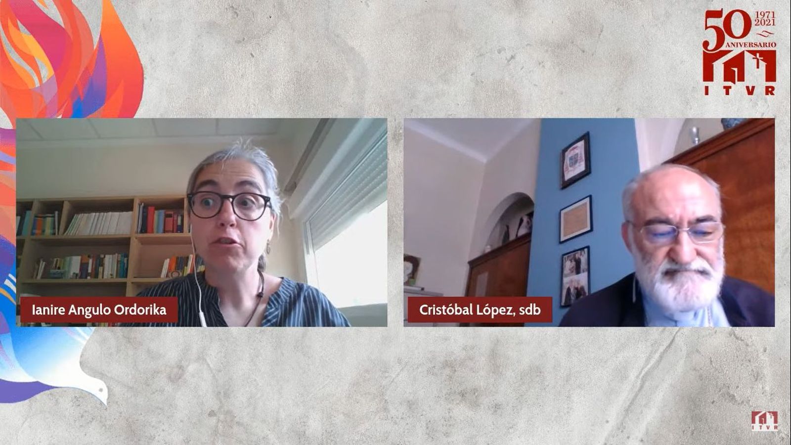 Ianire Angulo, moderadora del acto.