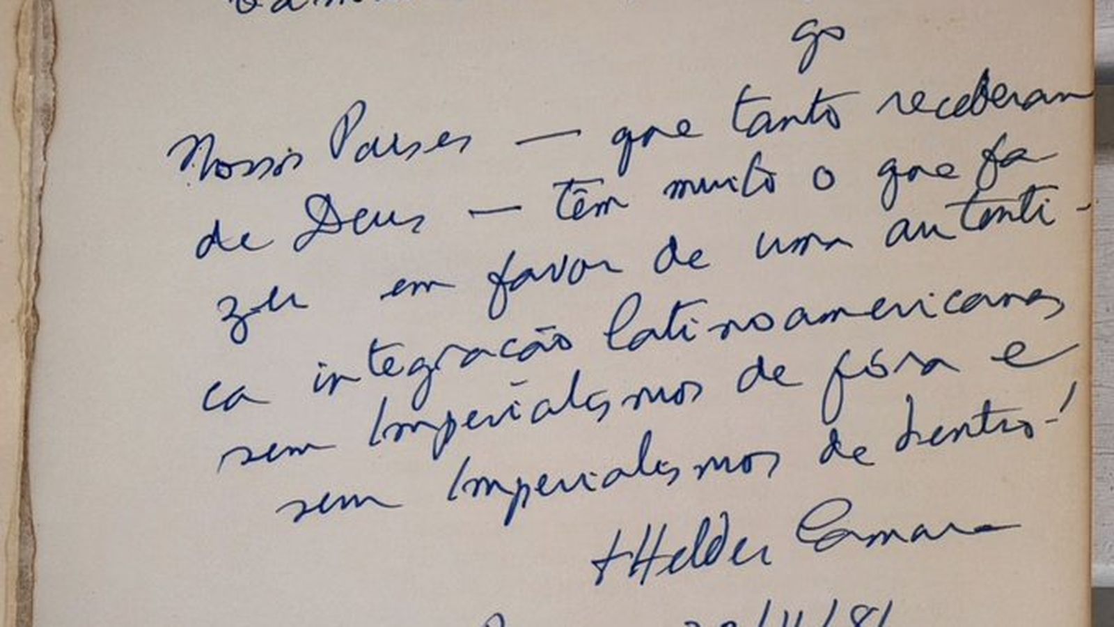mensaje Dom Helder Camara