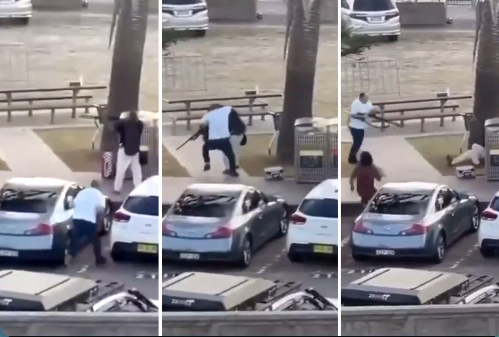 Un ciudadano desarma a uno de los terroristas