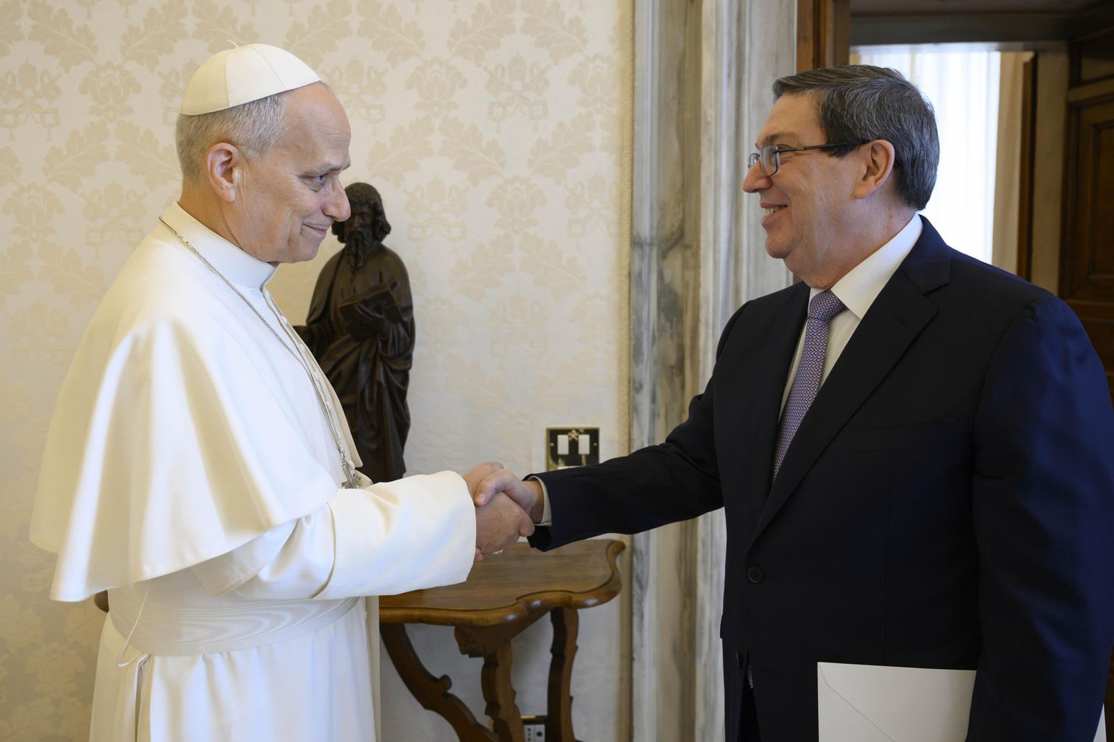 El Papa, y el ministro de Asuntos Exteriores cubano