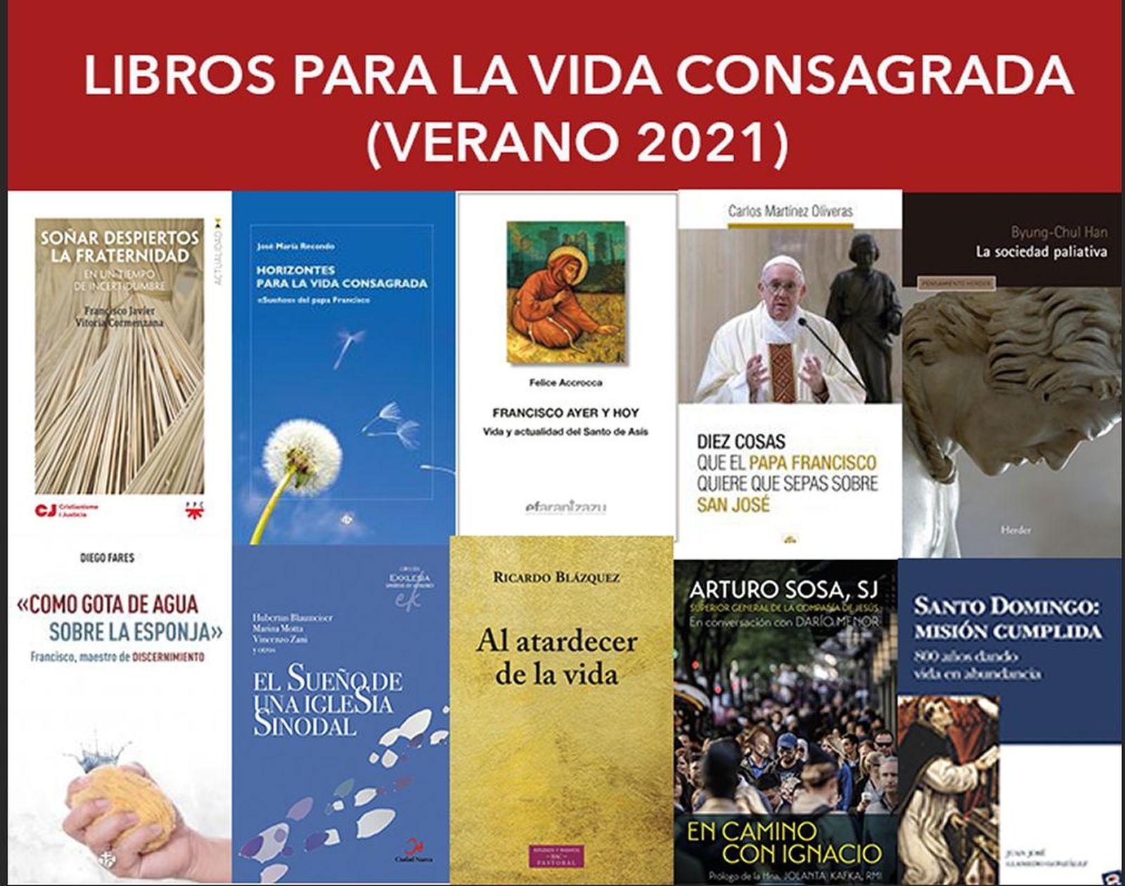 Un verano para leer a la vida consagrada