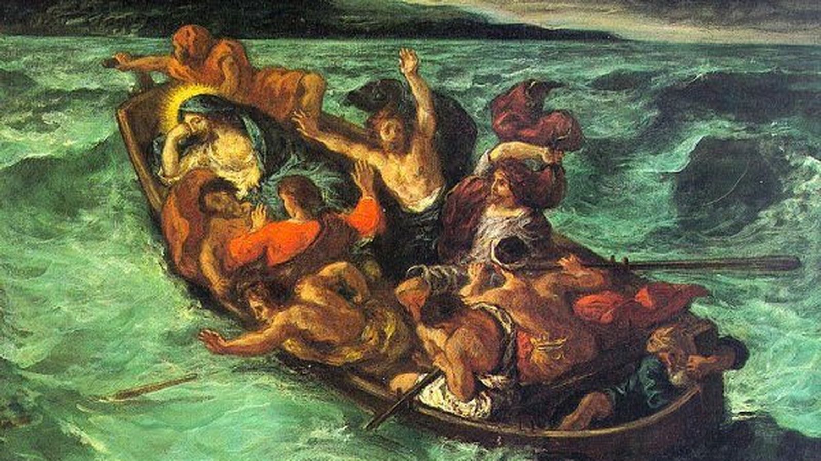 Tempestad en la barca