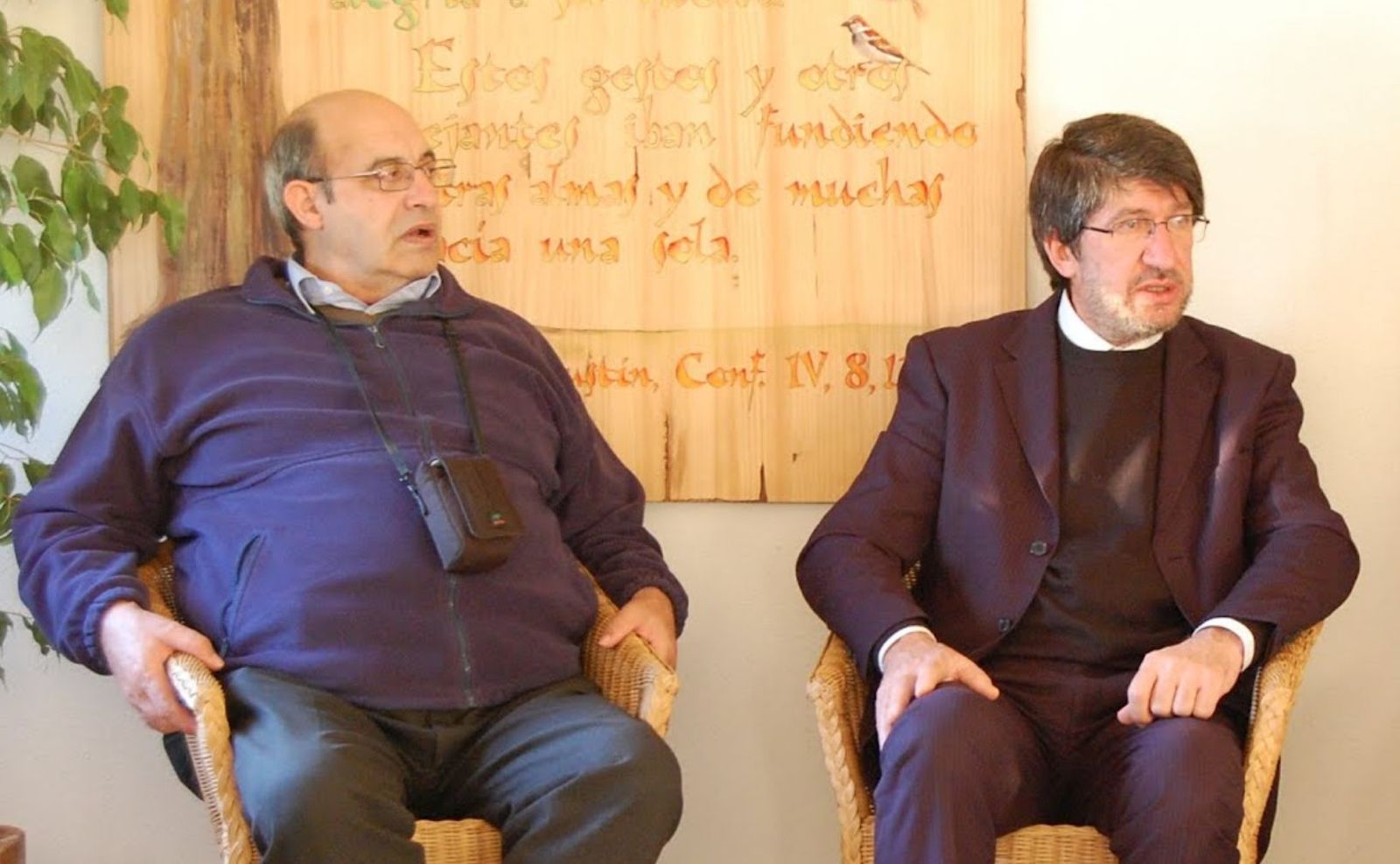 Bécares y A. del Moral, superior general de los agustinos