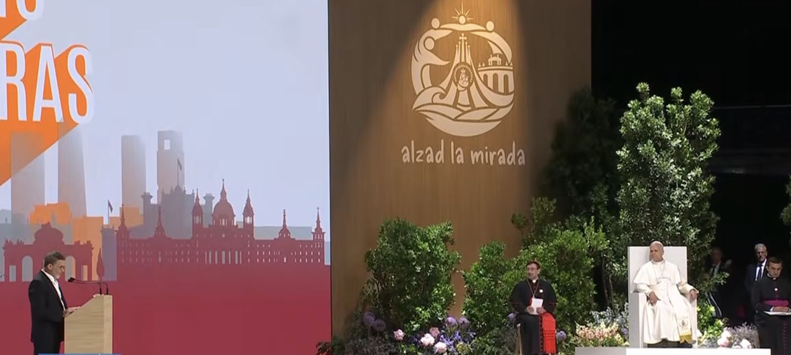 Antonio Bandera, con el Papa