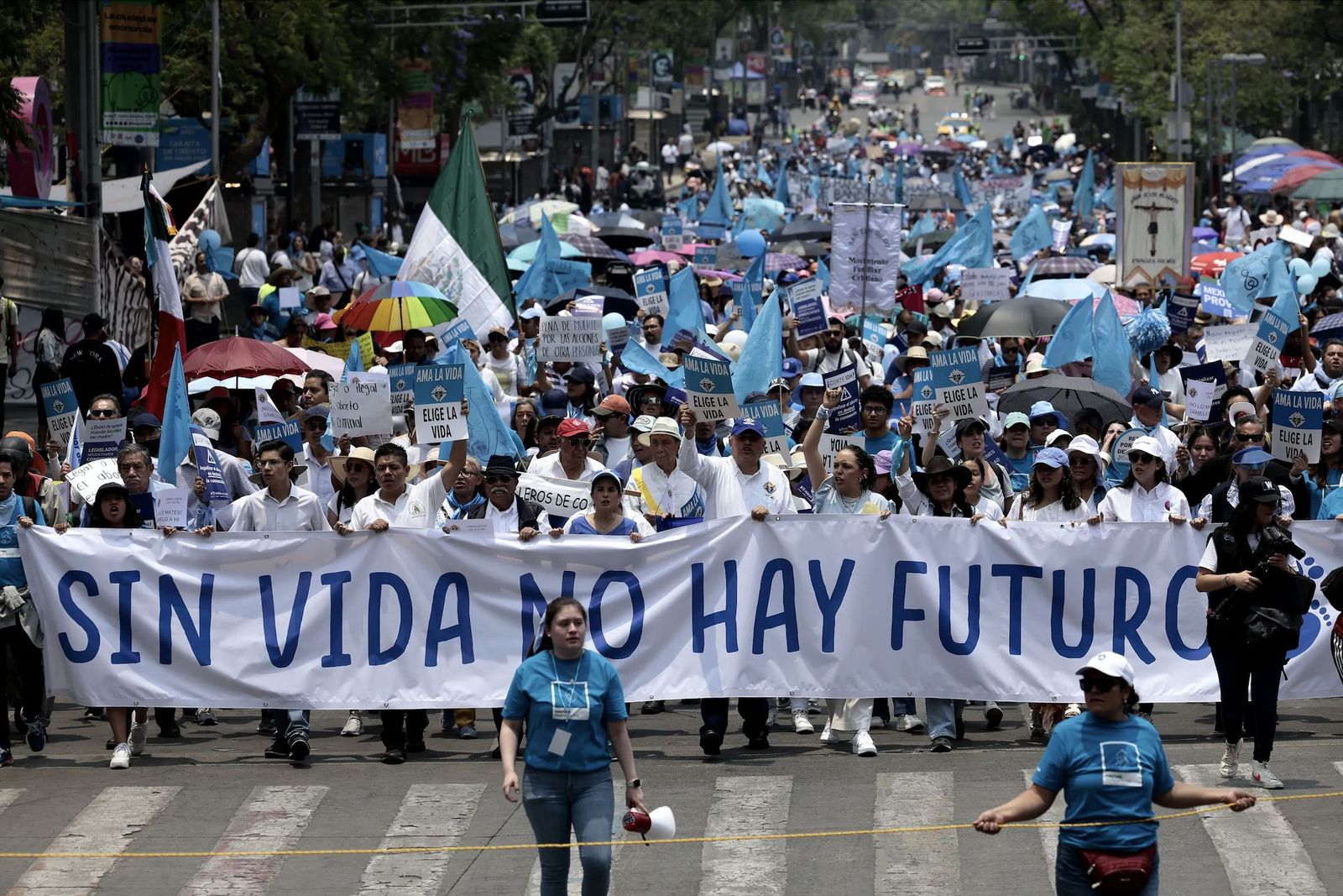 Manifestación contra el aborto en México