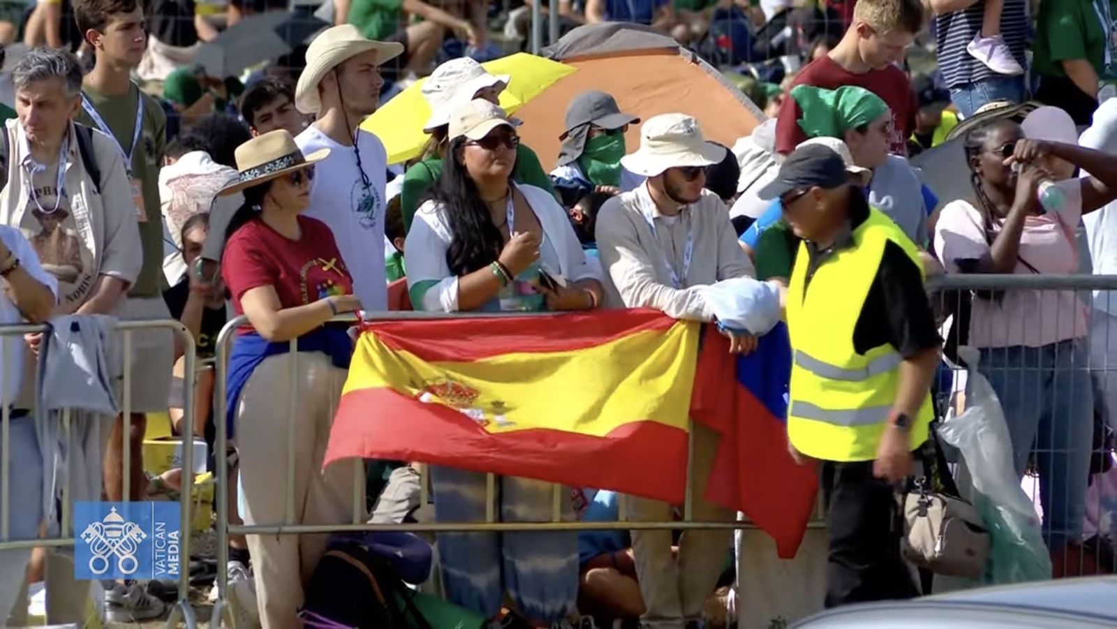 Jóvenes españoles en la misa de clausura del Jubileo de los Jóvenes