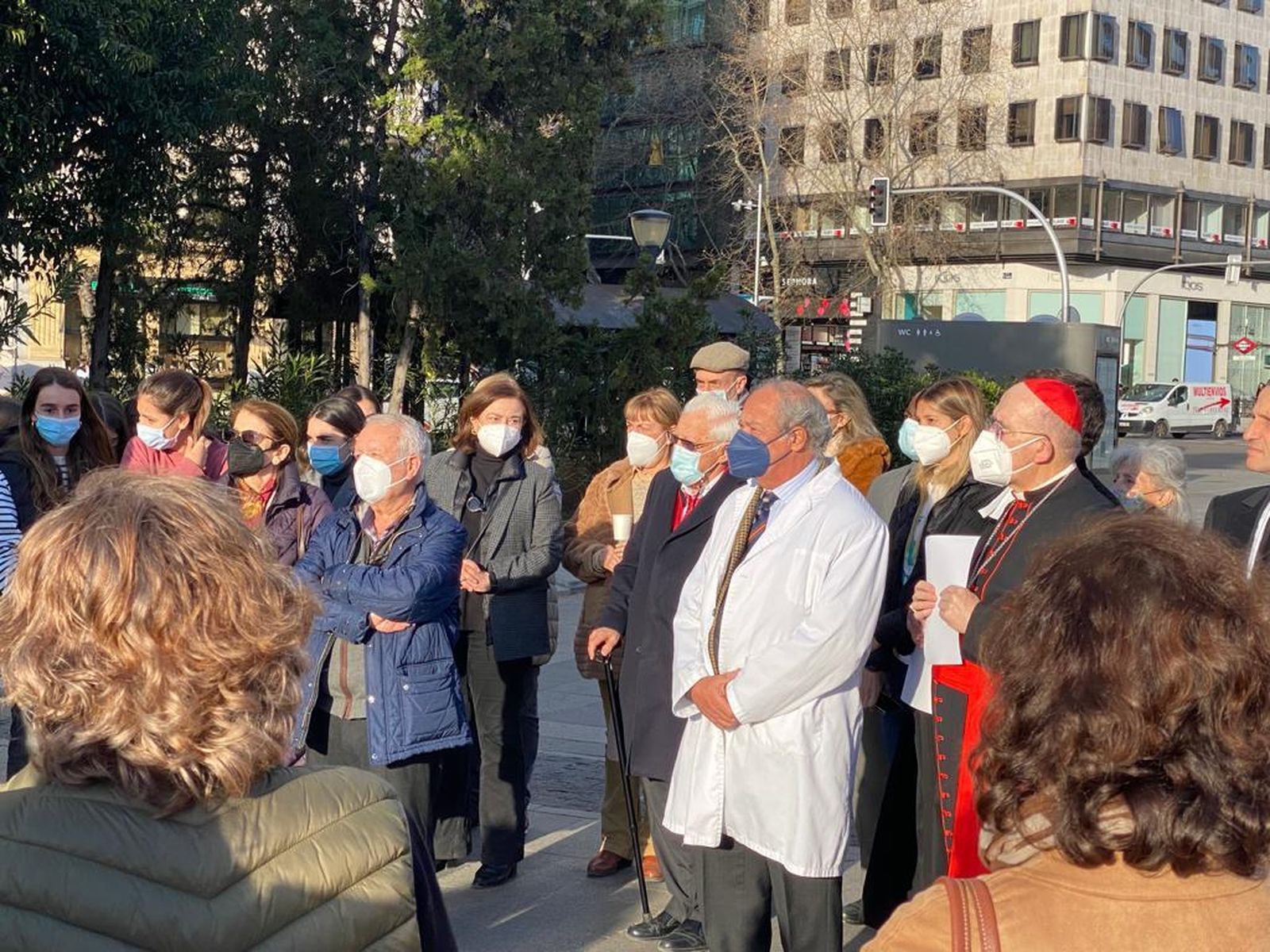 La plaza de Colón, capital de la oración por la paz en Ucrania