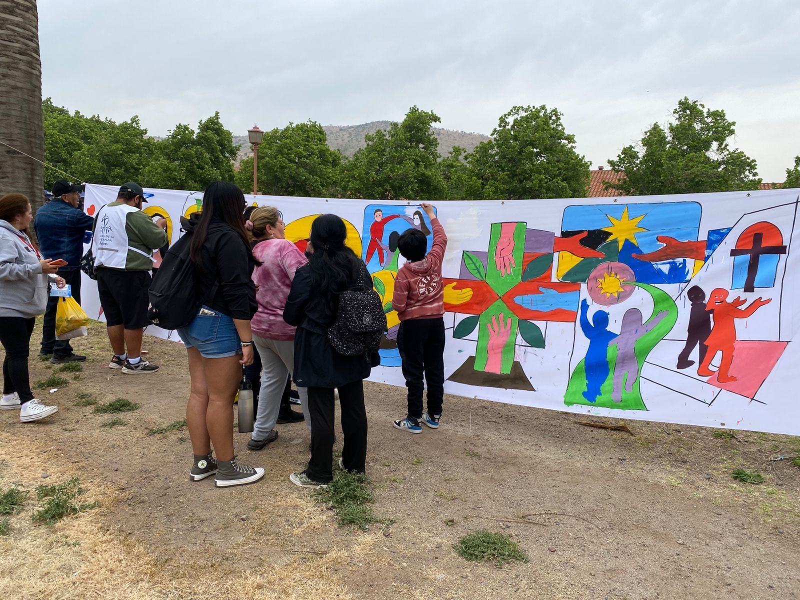 Jóvenes en peregrinación a Los Andes