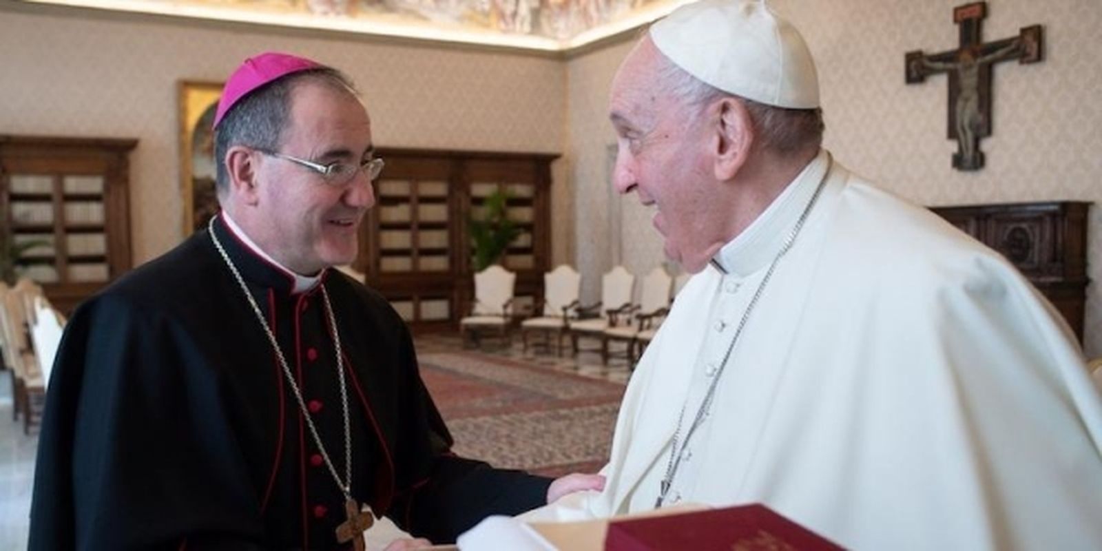 Santos Montoya, con el papa Francisco