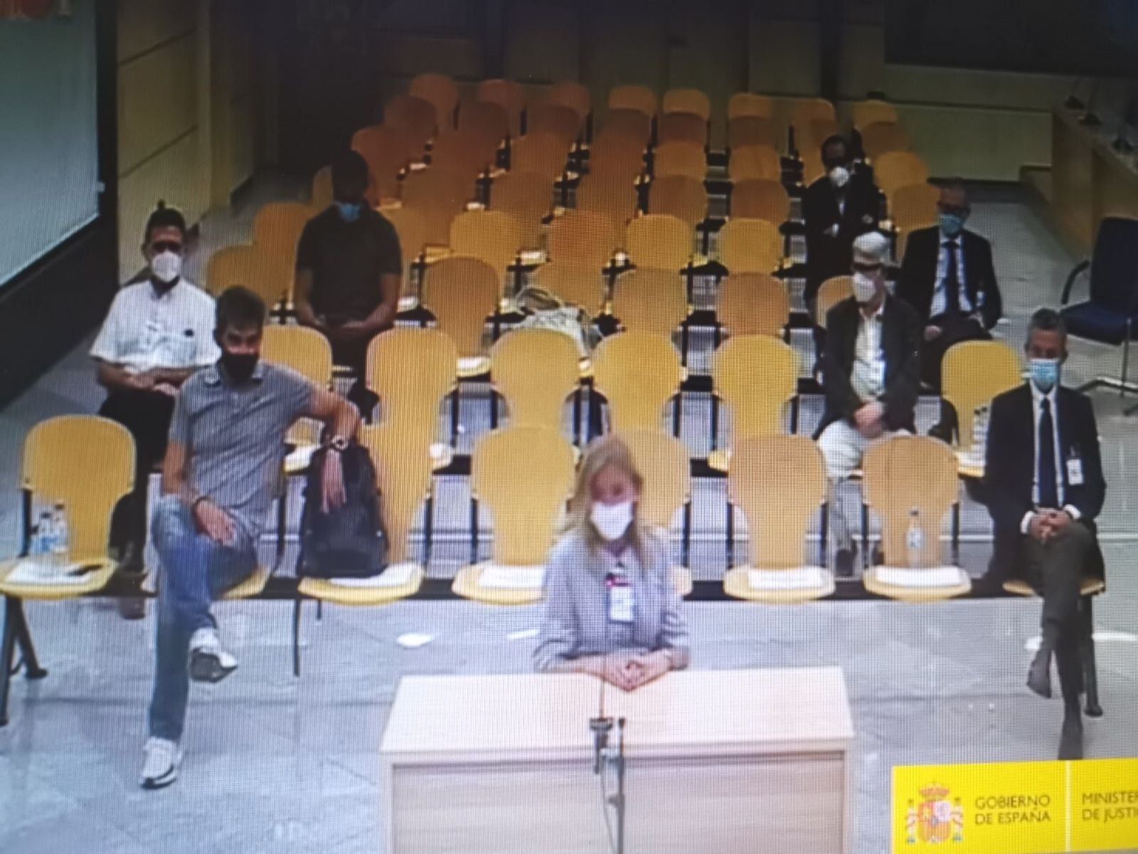 Procesados asistentes al juicio