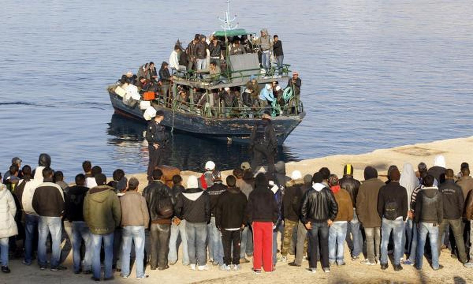 Lampedusa, epicentro europeo del flujo migratorio por mar.