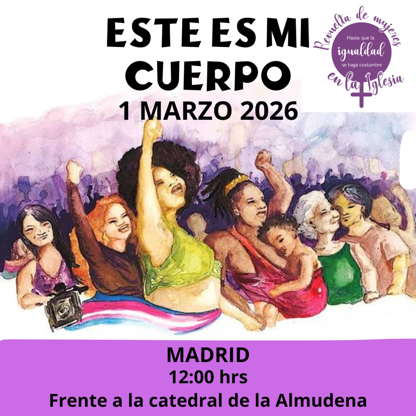 Concentración de la Revuelta de Mujeres en la Iglesia