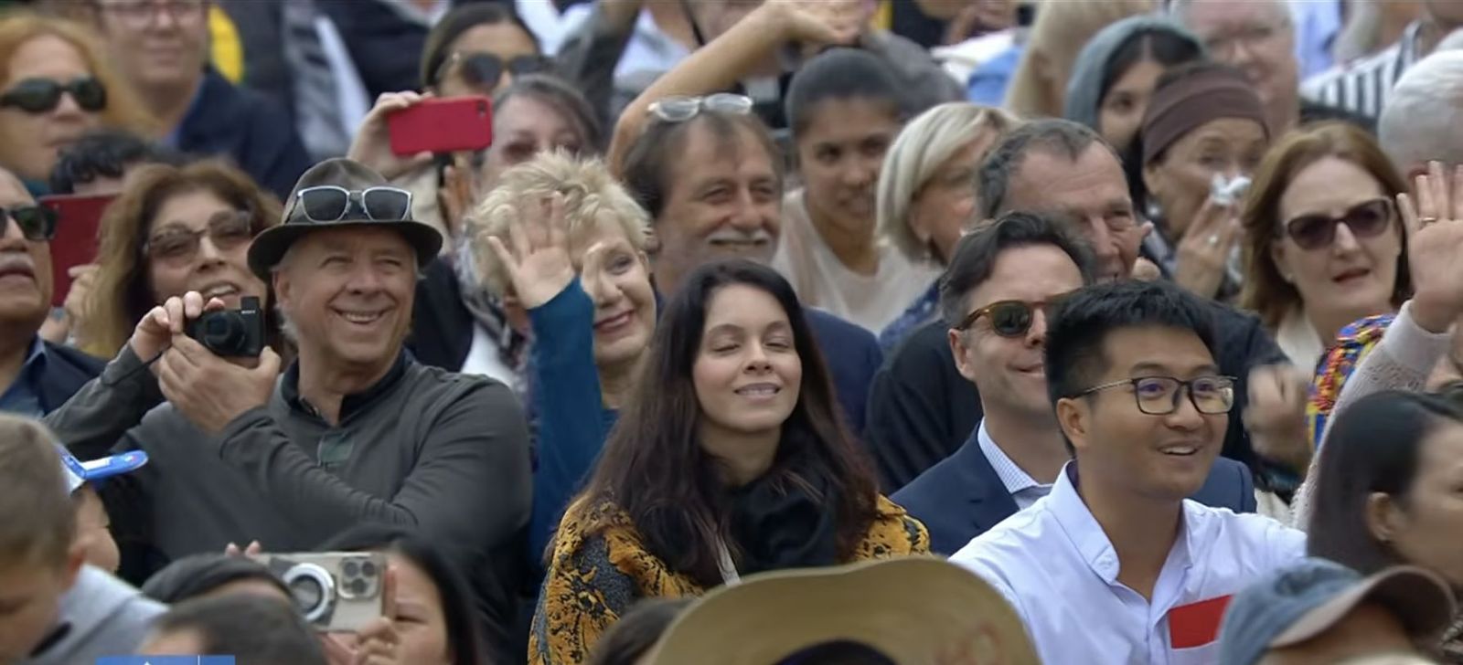 Fieles en la audiencia