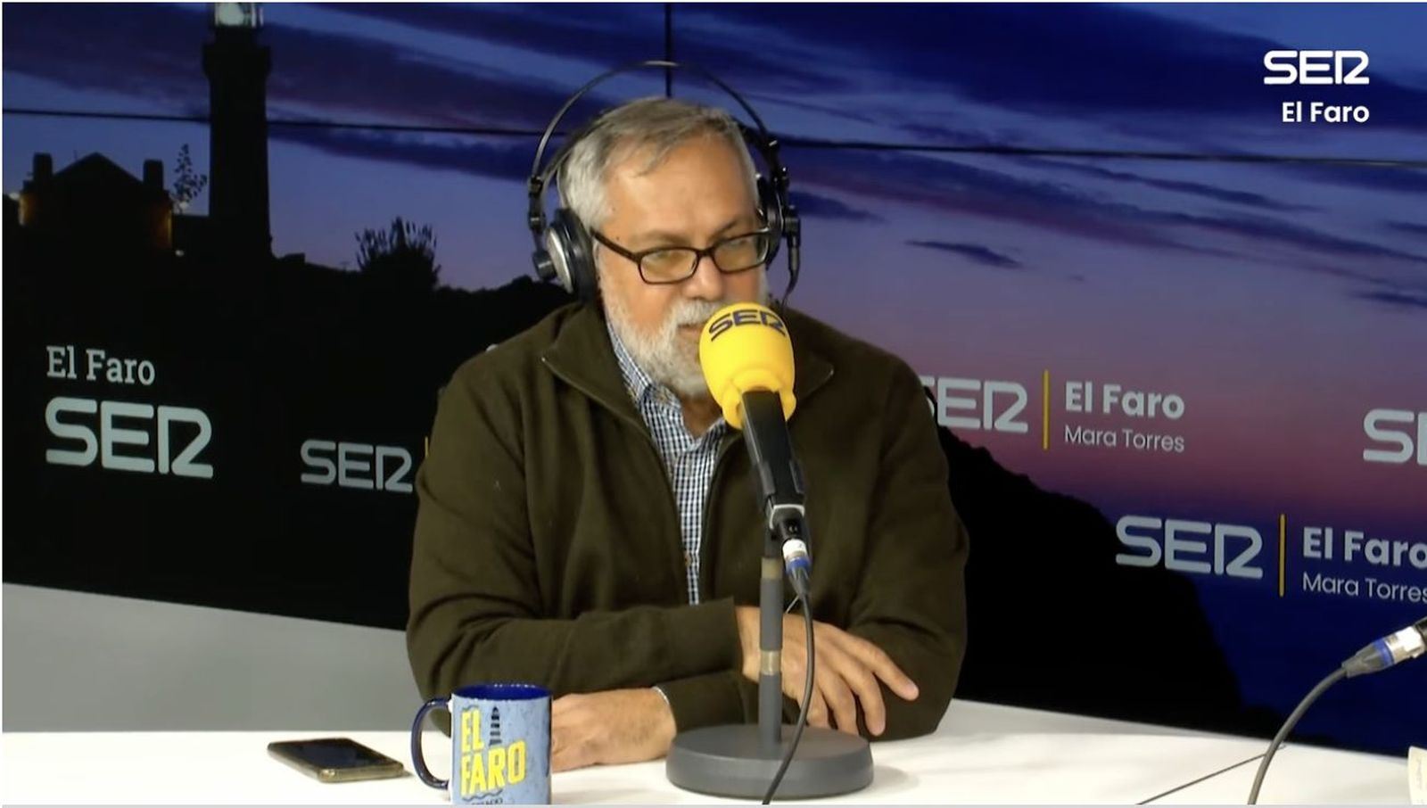 Javier Baeza durante la entrevista