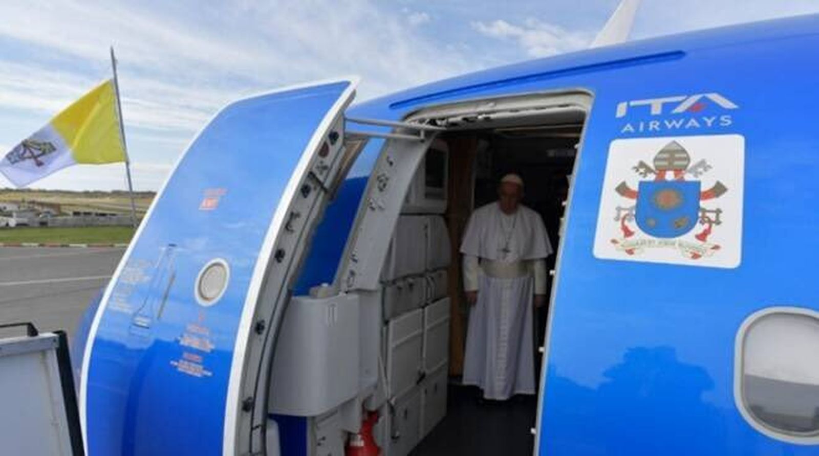 Francisco, en un avión de ITA Airways