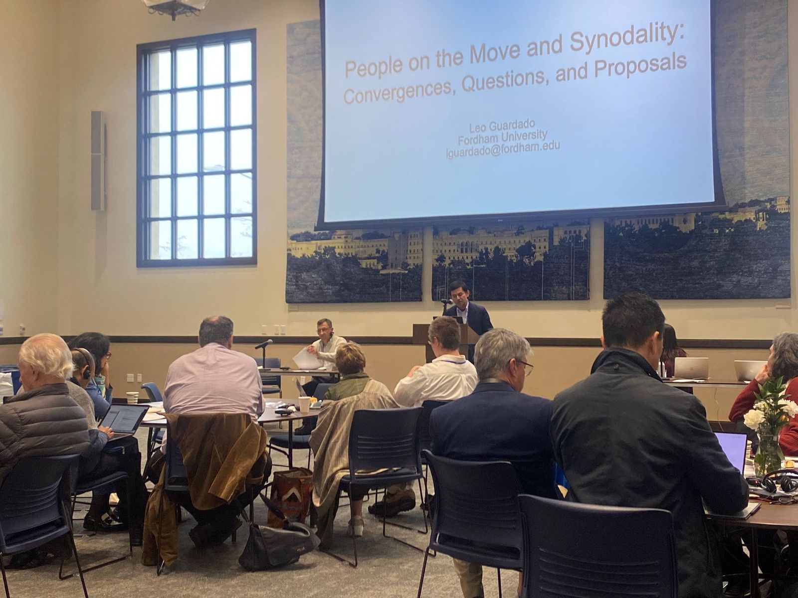 Leo Guardado, durante su intervención