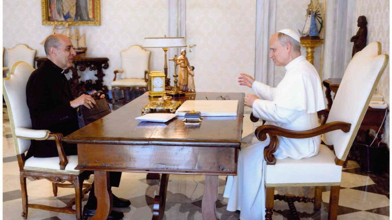 Tucho Fernández, con el Papa León XIV