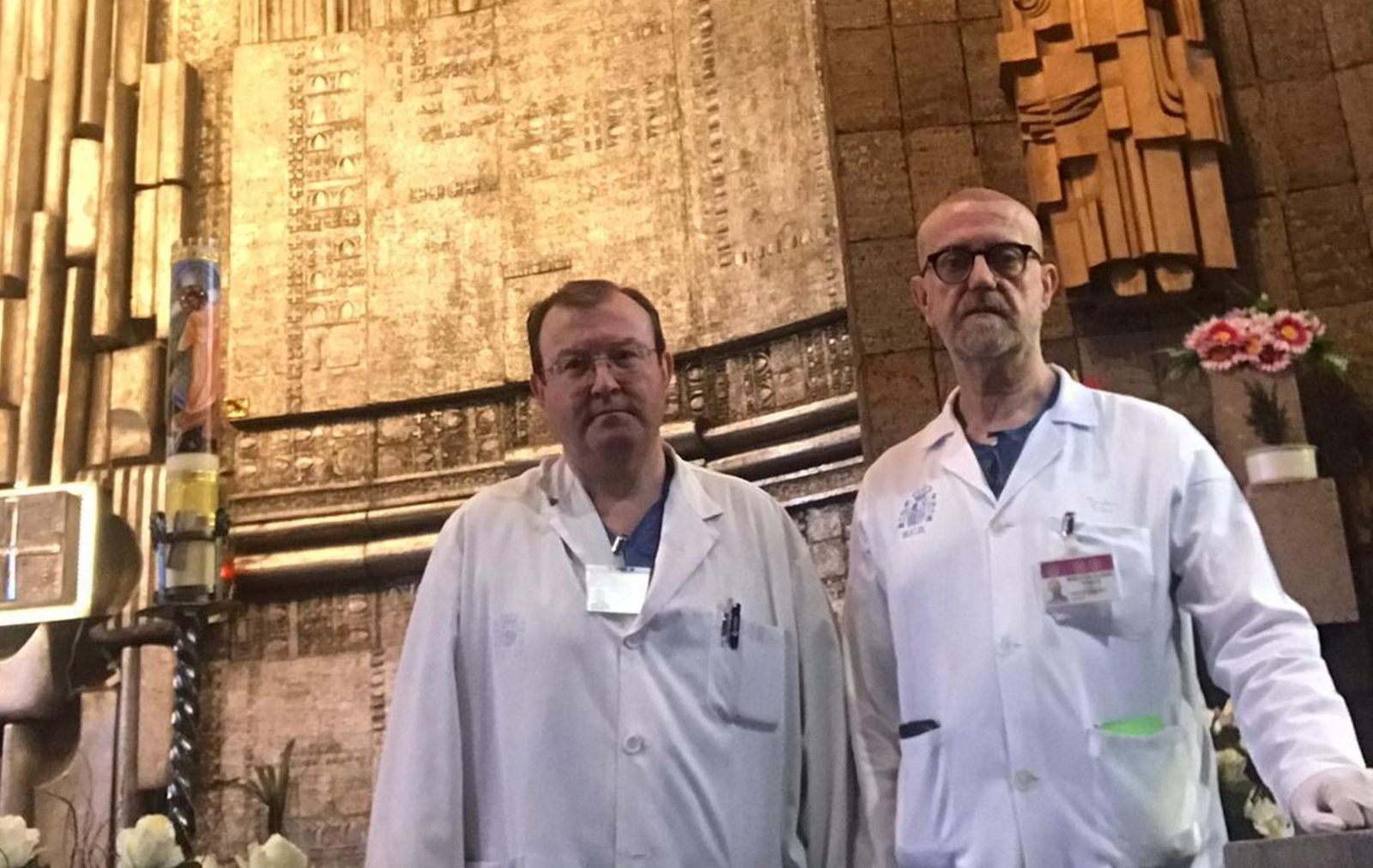 Eugenio Zornoza y Julián Esteban, capellanes castrenses del hospital madrileño Gómez Ulla