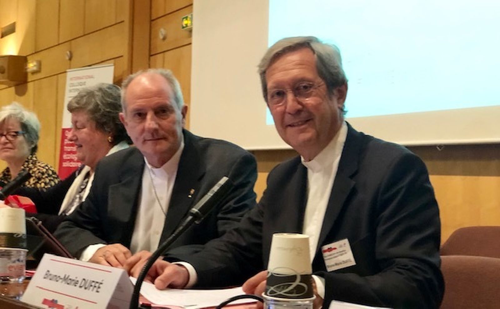 Monseñor Lugones y monseñor Duffé