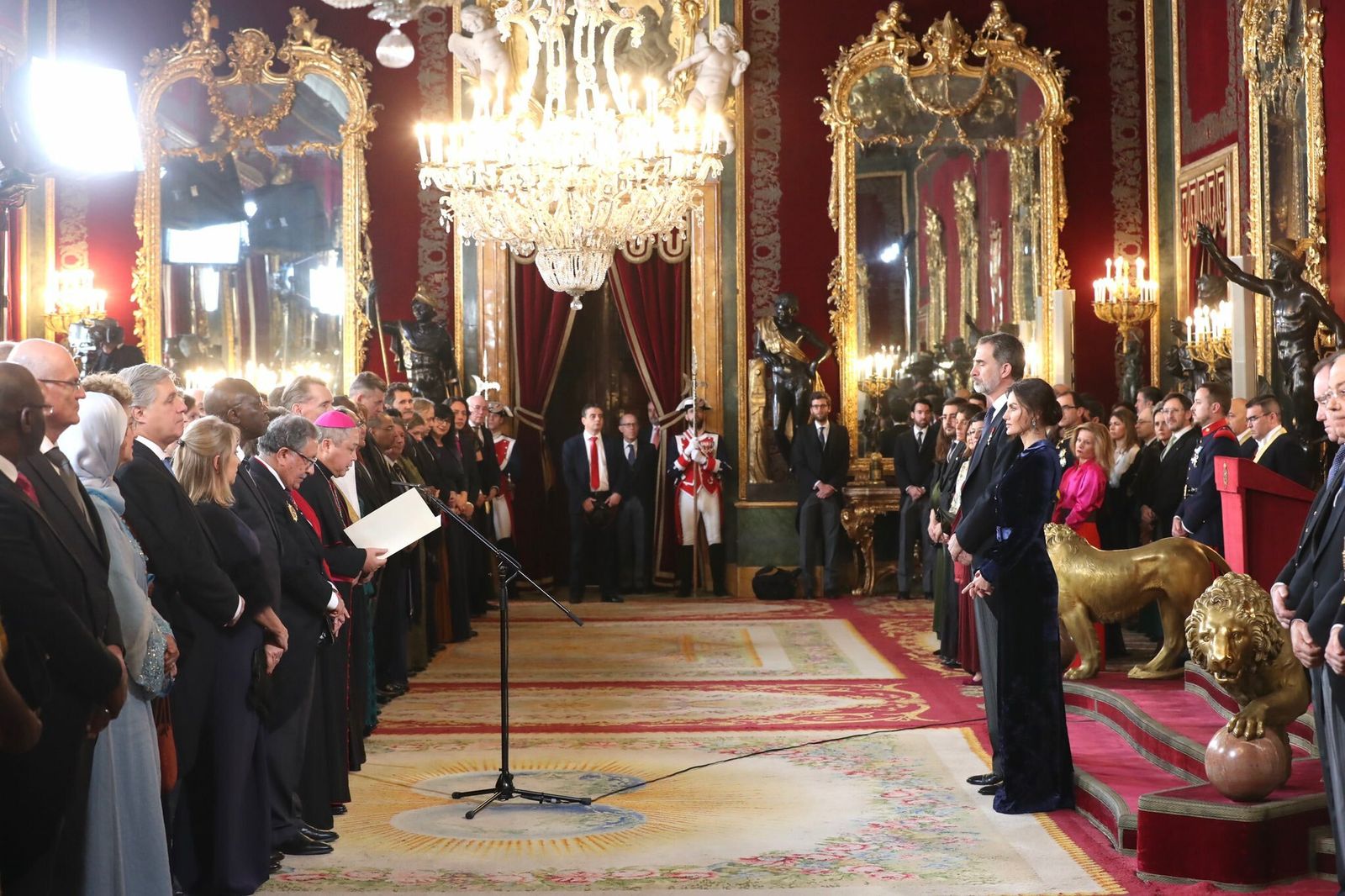 Bernardito Auza, durante su discurso ante el Cuerpo Diplomático