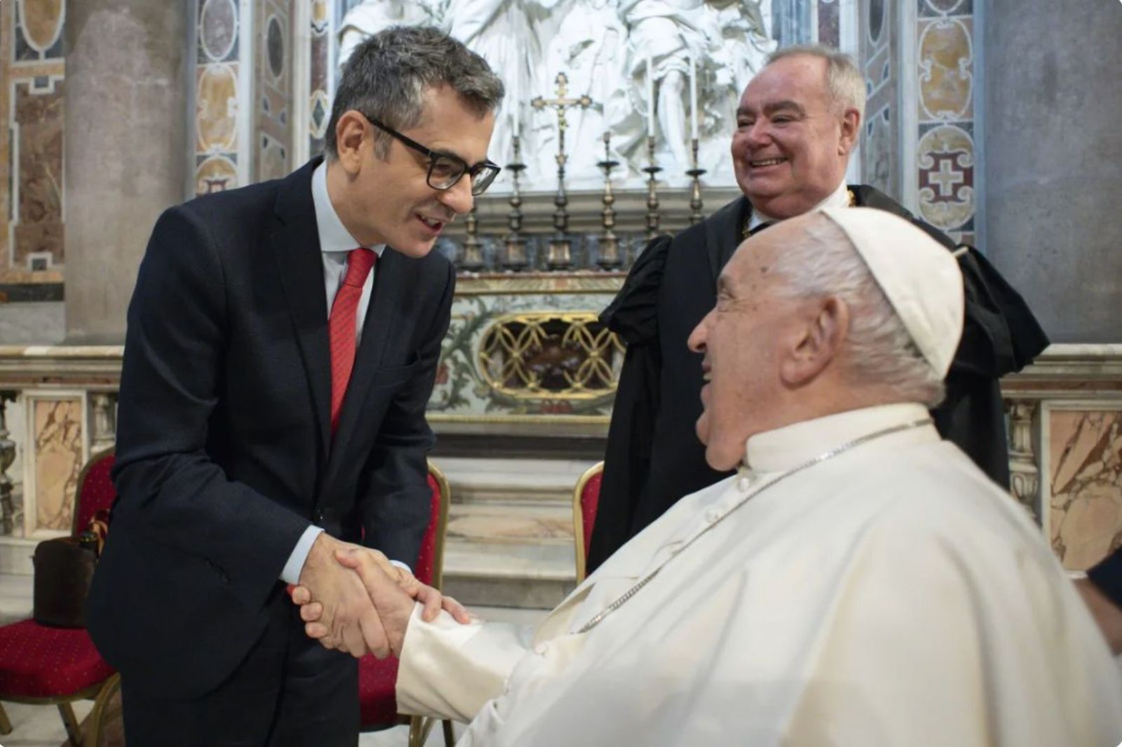 Visita del ministro español  Félix Bolaños al papa Francisco