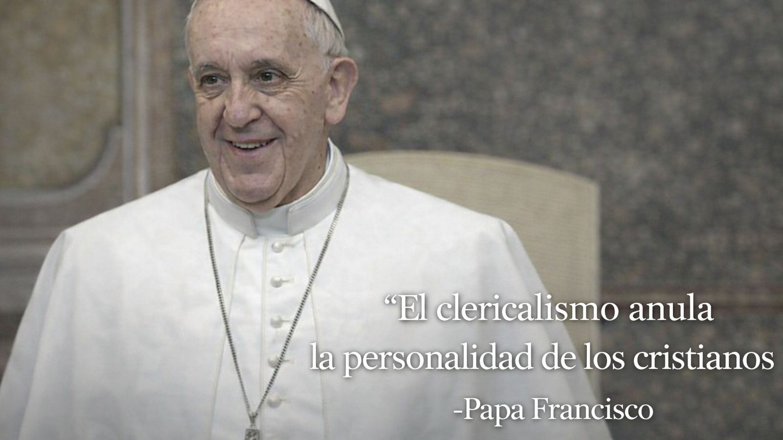 papa Francisco. Critica el clericalismo