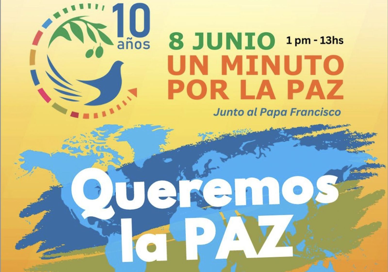 Convocatoria del minuto por la paz