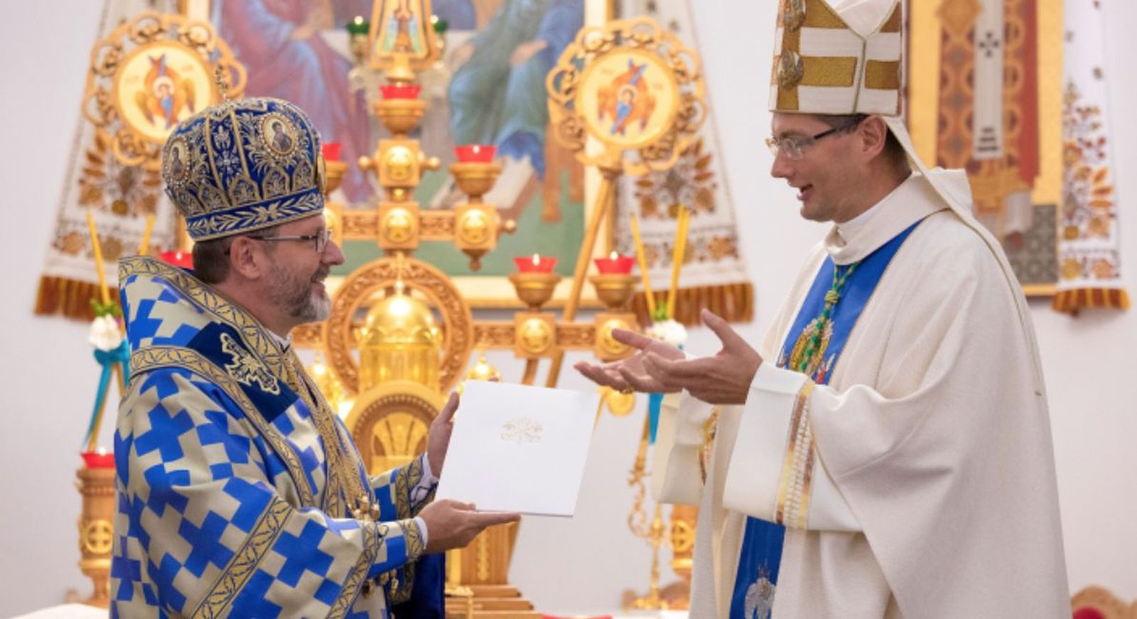 Schevchuck y el Nuncio en Kiev