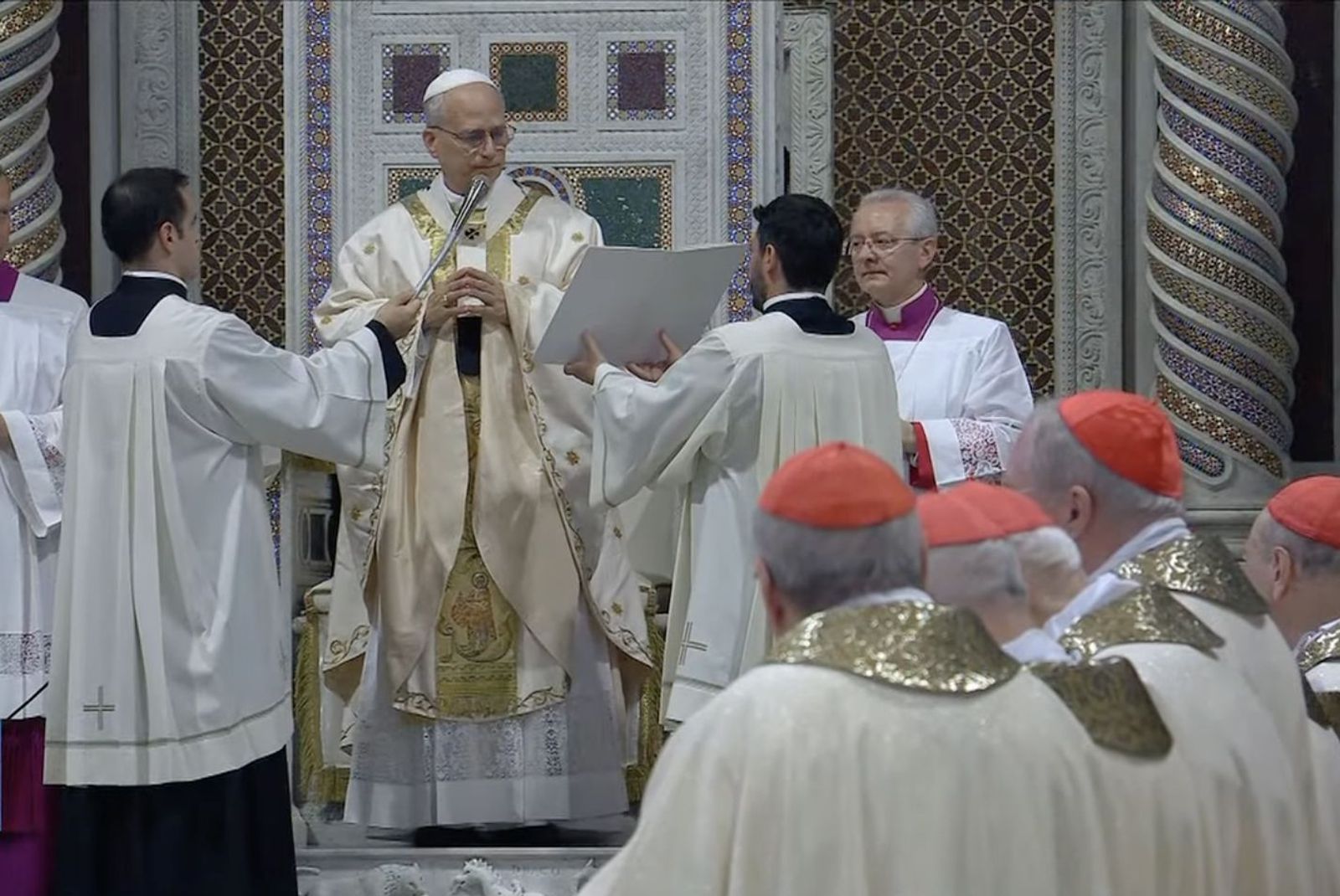 El papa Prevost, en San Juan de Letrán