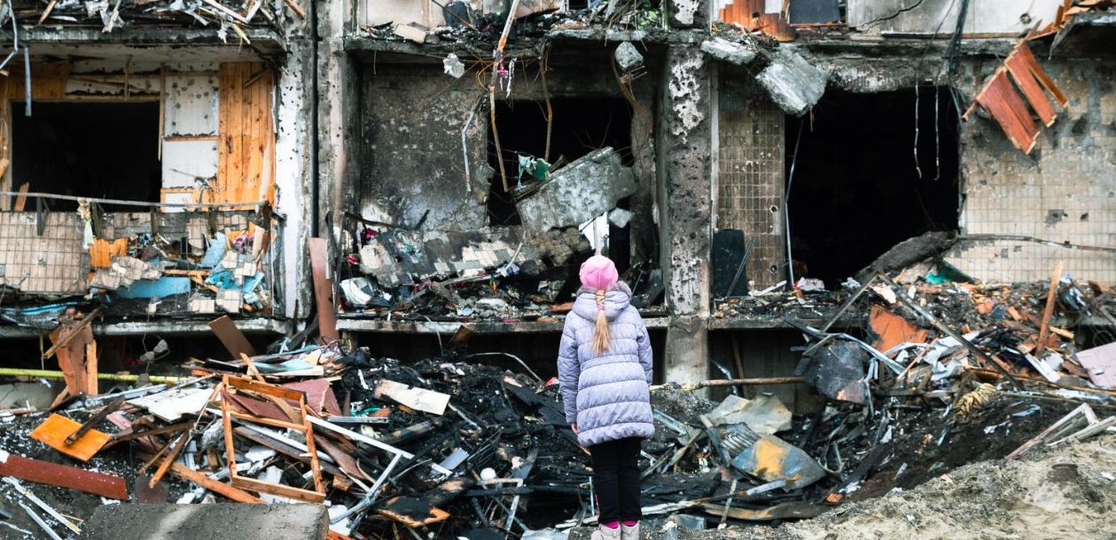 Se calcula que 3 millones niños, niñas y adolescentes en el interior de Ucrania requieren ayuda humanitaria urgente y las necesidades se multiplican. © Colaboración Fundación ”la Caixa” – UNICEF /Skyba for The Globe and Mail.