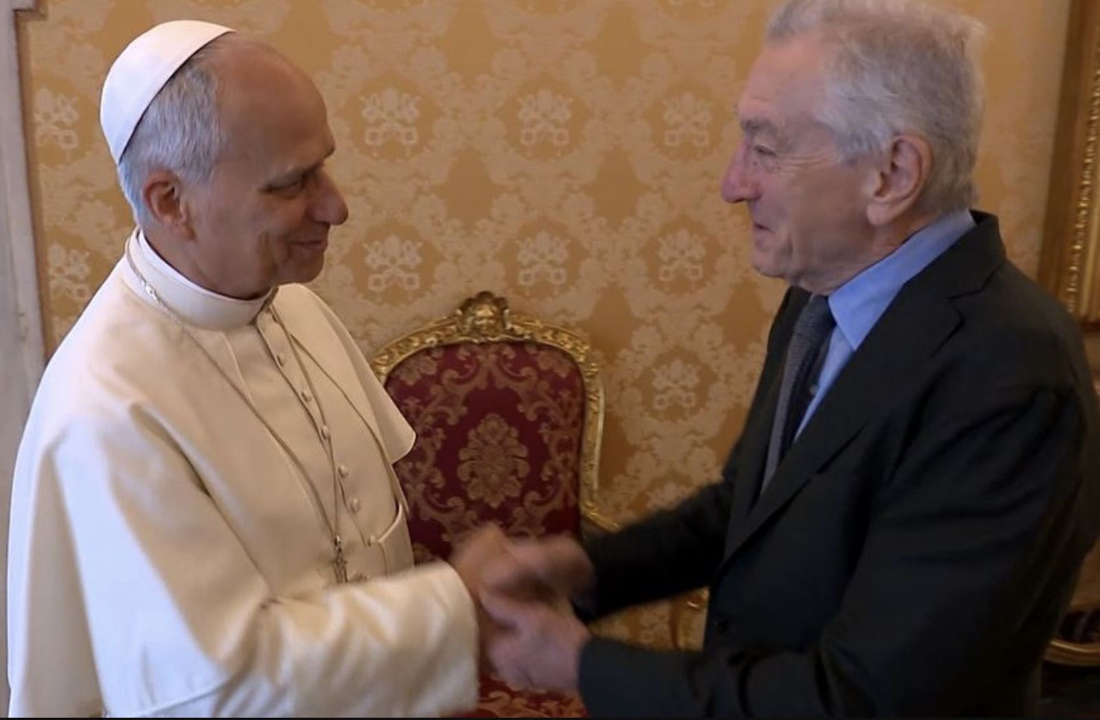 El papa Prevost, con Robert de Niro