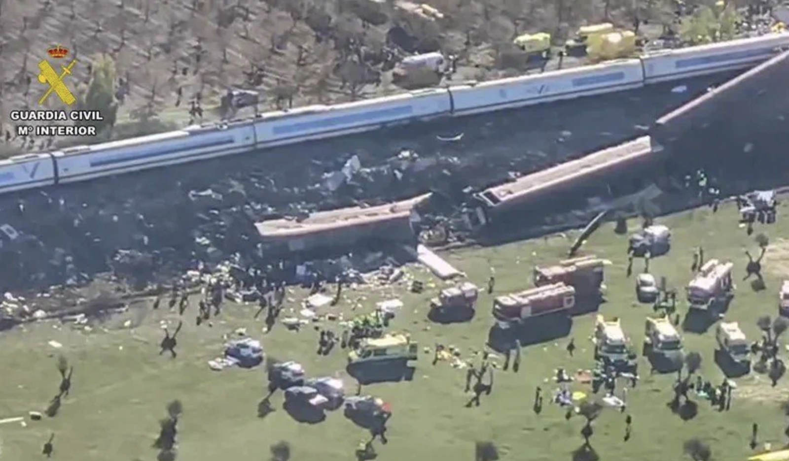 Imágenes desde el aire, tomadas por la Guardia Civil