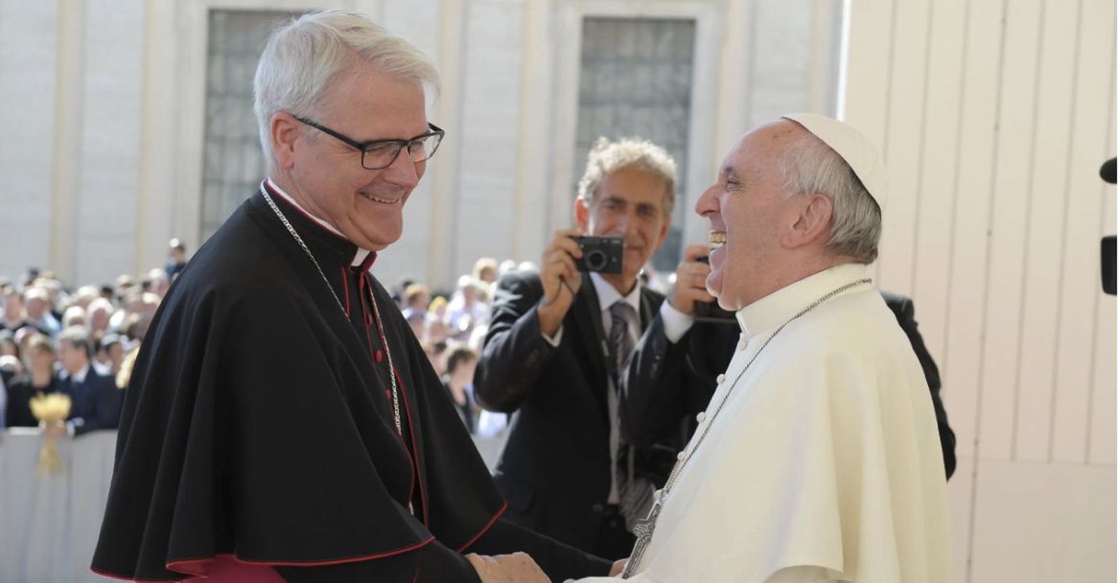 Paul Coakley, con el Papa Francisco
