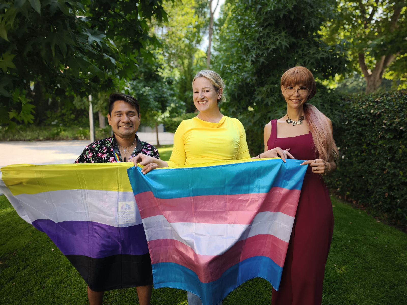 Pío, Niurka y Ana Flavia