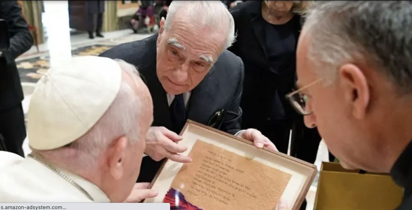Martin Scorsese, con el Papa y Antonio Spadaro