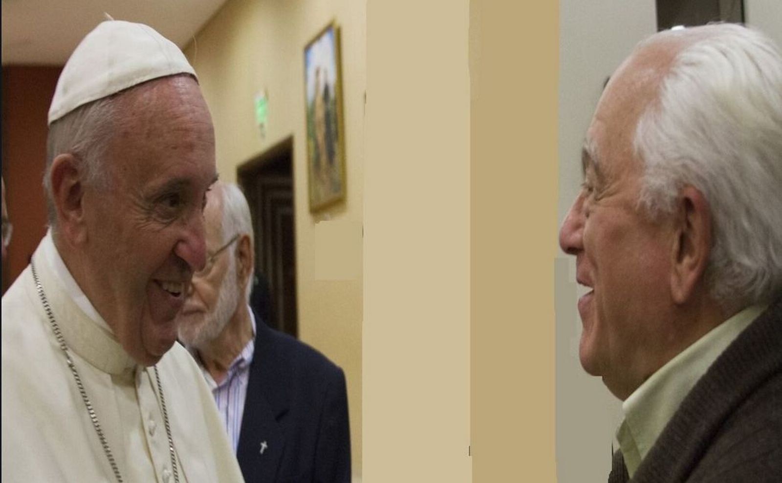 El Papa y José Luis Caravias