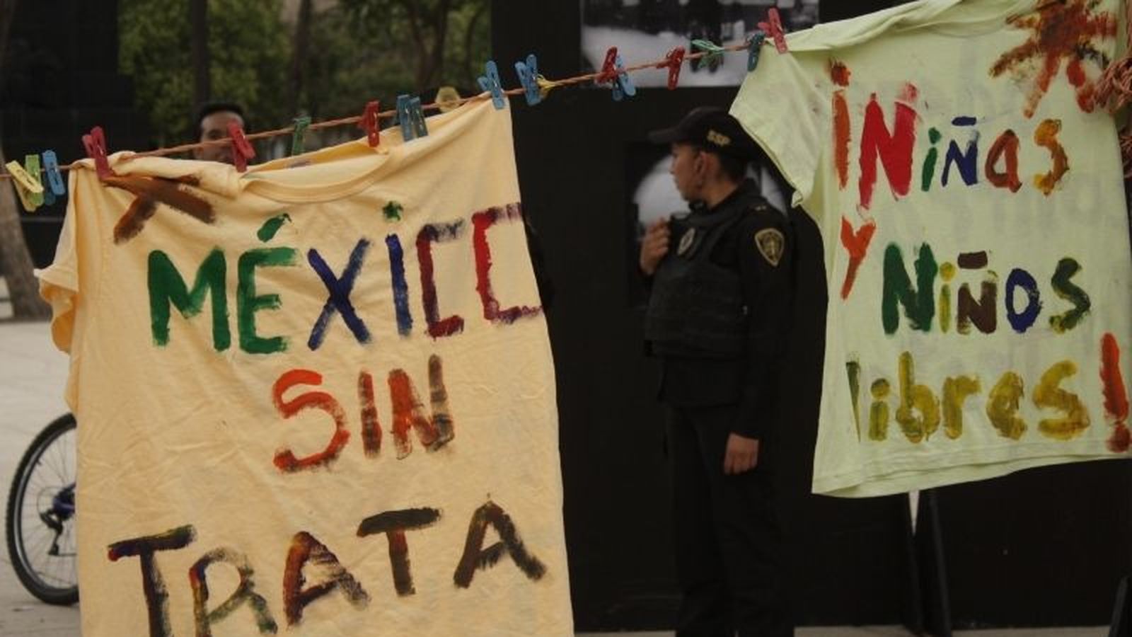 Protesta en México contra la trata de perosnas