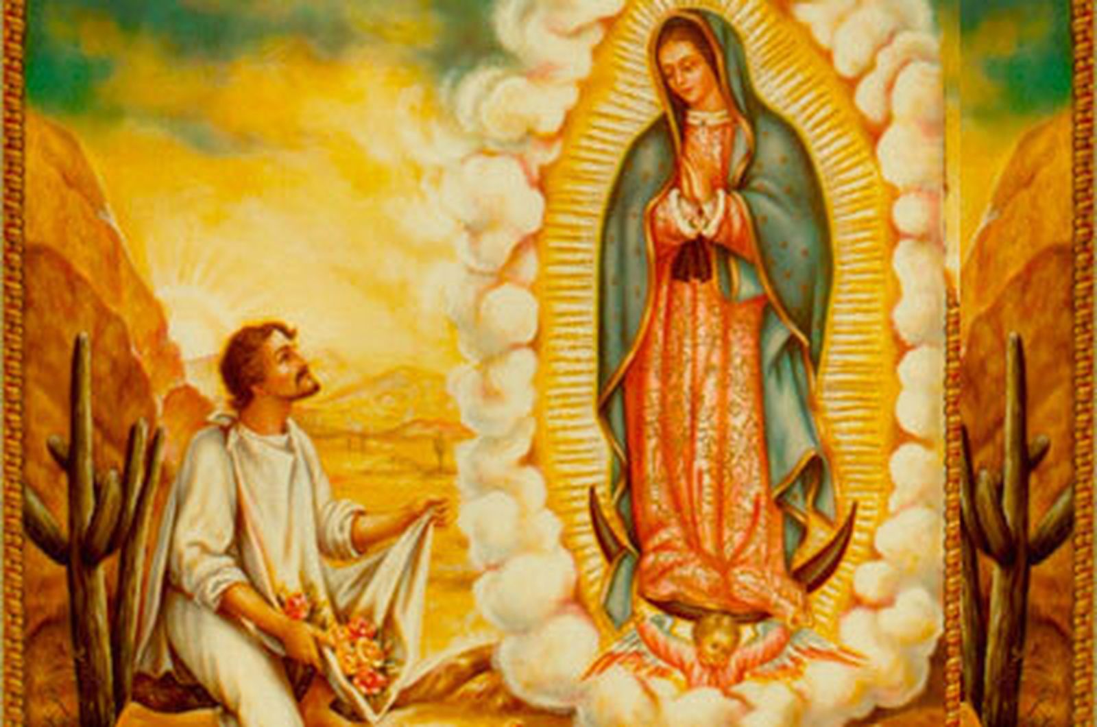 Juan Diego y la Guadalupana