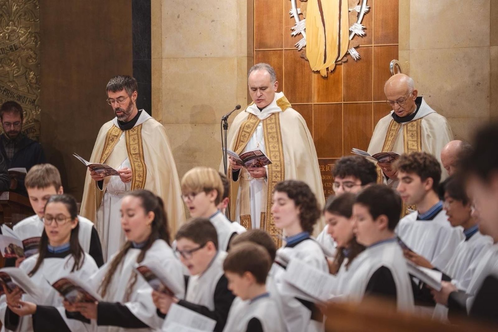 Manel Gasch, en la clausura de Montserrat