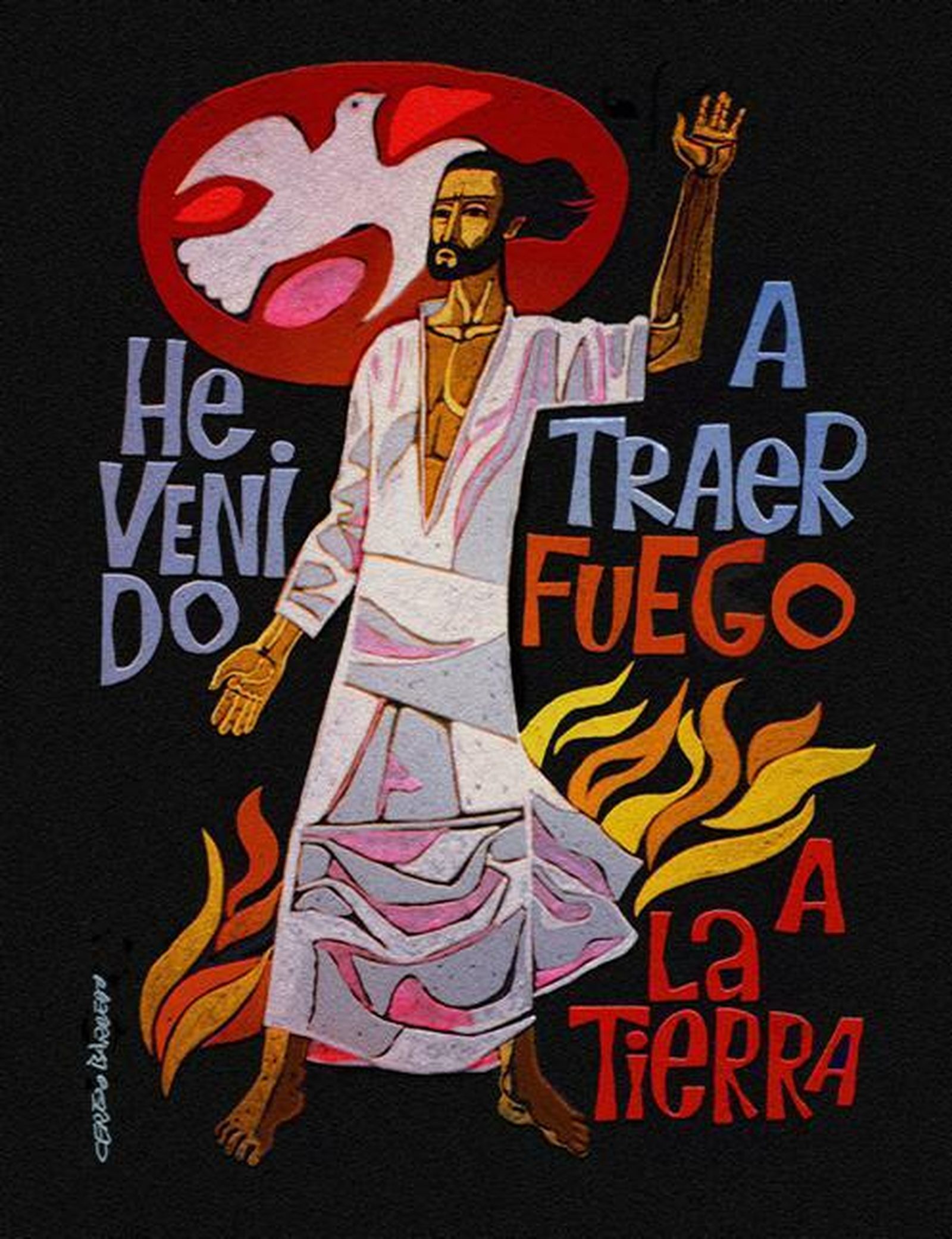 Cristo del fuego de Cerezo